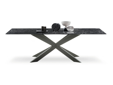 MANHATTAN MY GLASS - Rectangular tempered glass table top by Devina Nais - view 2